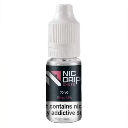Nic Drip 70VG/15mg Nic Shots – NIC DRIP 70VG 15MG Nicotine Shot