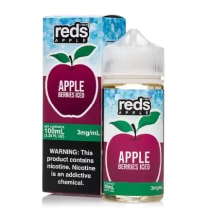 7 Daze Reds Apple Berries Iced 100ml Vape Juice - Eightvape