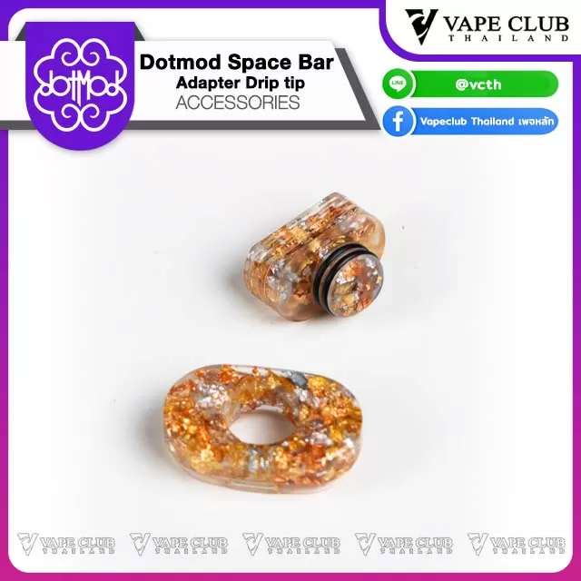 Dotmod Space Bar Adapter and Driptip 510 By Nabon - Vapeclubth - Image 2