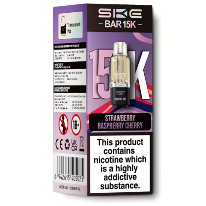 Strawberry Raspberry Cherry by SKE Bar 15K - 20 mg/ml (9AE4F7)