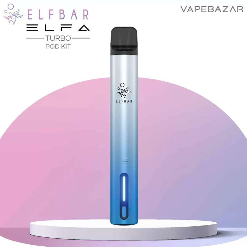 Elf Bar Elfa Turbo Pod Kit – Aurora Cyan - Pod Kit / Elf Bar / 550 mAh / max. 18 Watt / 2ml / USB-C