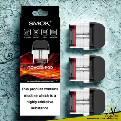 SMOK Novo 5 Pods Mesh 0.7ohm MTL Replacement Pod Cartridge - Vapewizarddxb