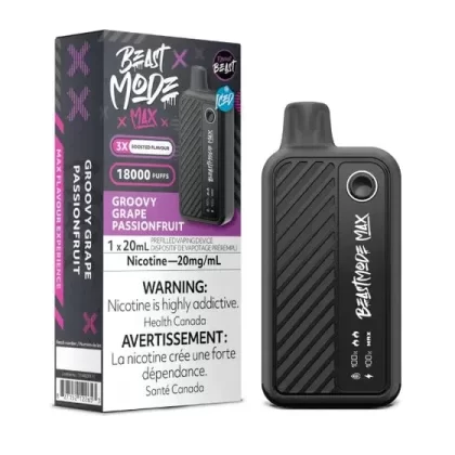 Flavour Beast Beast Mode Max 18K Disposable – 20ML – Groovy Grape Passionfruit - Select Option#Outside Ontario>Ontario