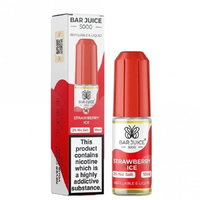 Bar Juice Strawberry Ice Nic Salt E Liquid (10ml)
