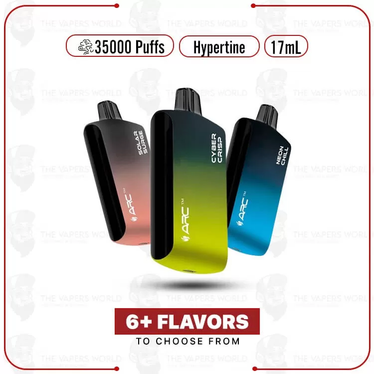 Arc Hypertine 35K Zero Nicotine Disposable Vape - Thevapersworld
