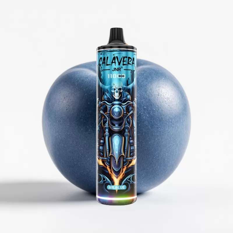 JNR Calavera 11000 Puffs Puertos Tipo-C 850mAh 21ml Mr Azul - Fumotvapemexico