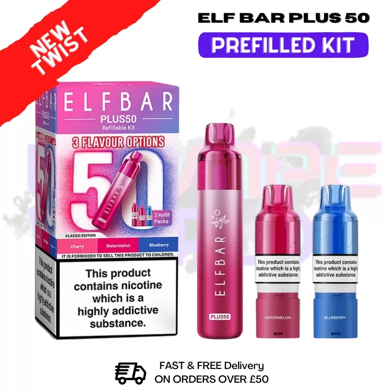 Classic Edition Elf Bar 50K Puff Plus Kit – Only £9.98