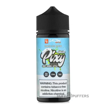 Pixy Series – Sour Green Apple Chilled 100mL - Nicotine Strength#0mg>3mg>6mg