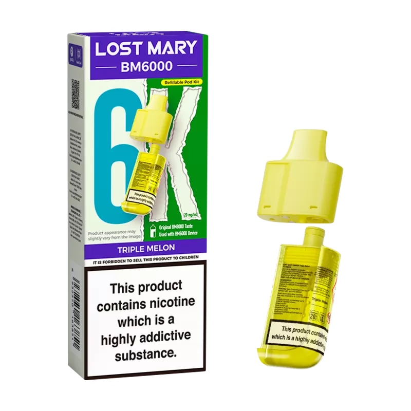 Triple Melon Lost Mary BM6000 Refill Pack - Ecigwizard