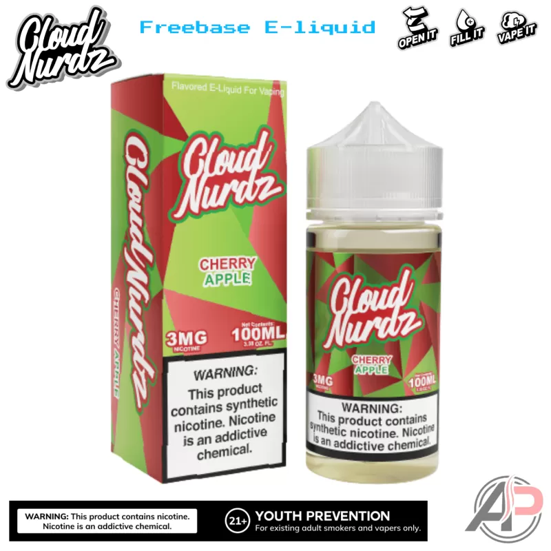 Cloud Nurdz Cherry Apple E-Liquid 100mL