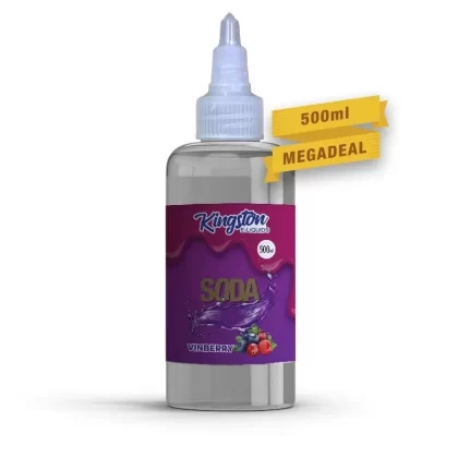 KINGSTON SODA VINBERRY 500ML SHORTFILL E-LIQUID