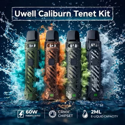 Uwell Caliburn Tenet Kit - Carbon Black - Vapeciga