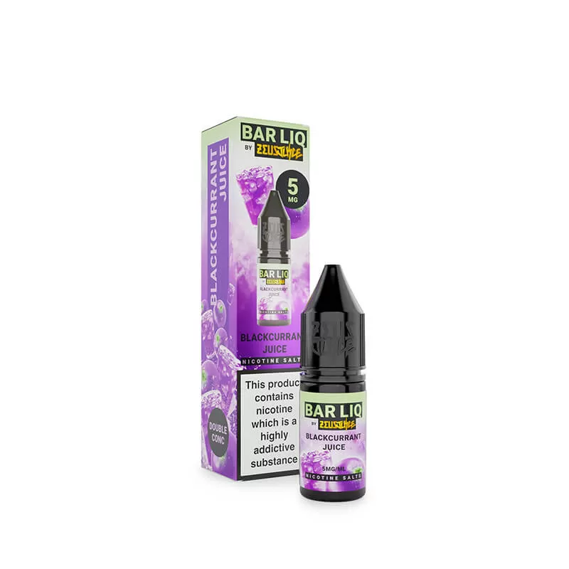 Zeus Juice Bar Liq Blackcurrant Juice Nic Salt E-Liquid 10ml - 20mg