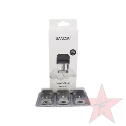 Smok Novo 3 Replacement Pods – 3 Pack - 0.8ohm Mesh