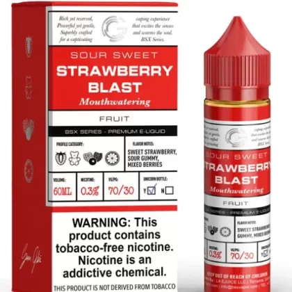 STRAWNANA ICE BY GLAS BASIX ICE 60ML - Vape Product, Vape Product