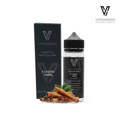 Vapoursson e-Liquid – Cinnamon 0mg 100ml Shortfill | Cigee