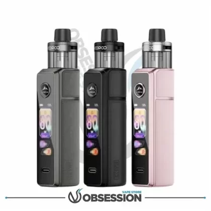 VOOPOO Drag X3 Pod Mod Kit - Color#Aurora Purple>Spray Black>Glow Pink>Moss Green>Gray Metal>Champagne Golden>Sky Blue