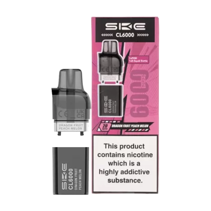 Dragon Fruit Peach Melon SKE Crystal CL6000 Pods - Ecigwizard