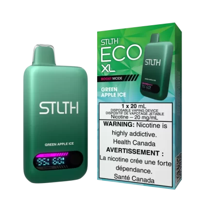 STLTH ECO XL - Green Apple Ice - 20 mg/mL (wholeseller) - Excise ON, 20 mg/mL (wholeseller) - Excise AB