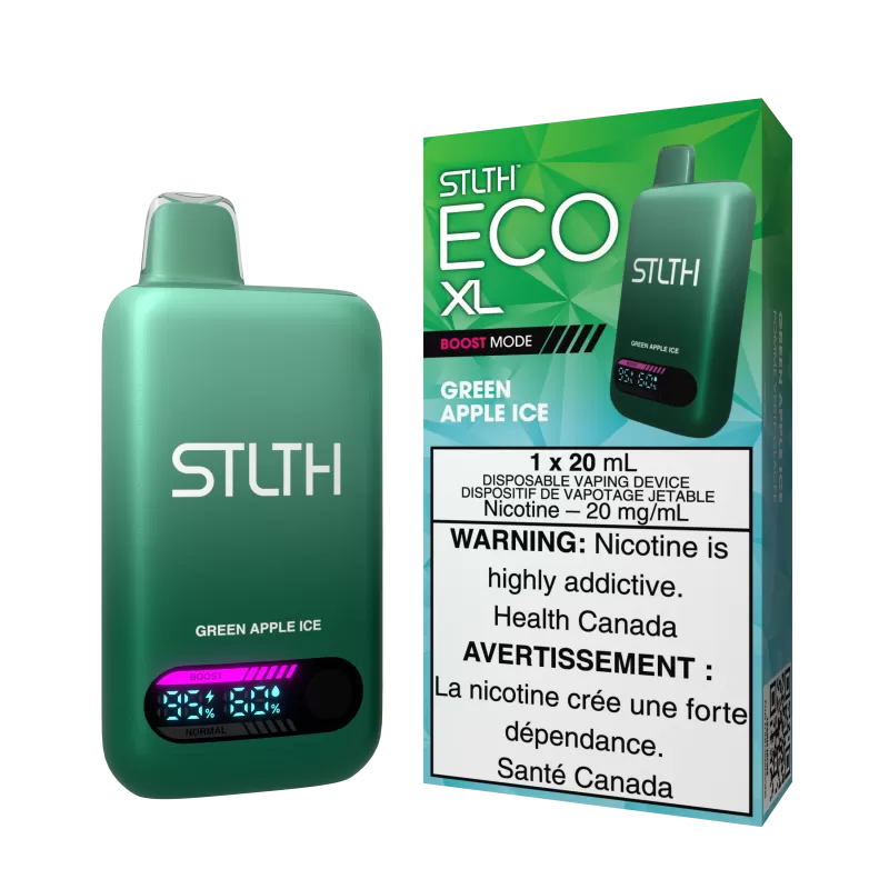 STLTH ECO XL - Green Apple Ice - 20 mg/mL (wholeseller) - Excise ON, 20 mg/mL (wholeseller) - Excise AB