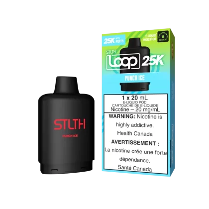 STLTH LOOP 25K Pod Pack - Punch Ice - 20 mg/mL (wholeseller) - Excise ON, 20 mg/mL - ON