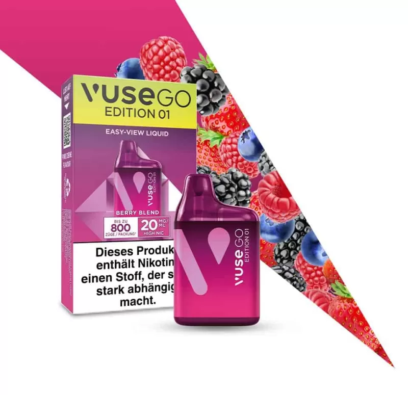 Vuse Go 800 – Berry Blend - Wasser, Aromastoffe; 20mg/ml