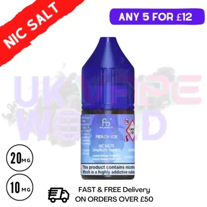 Peach ICE – RandM Tornado 7000 Nic Salt 10ML eLiquid