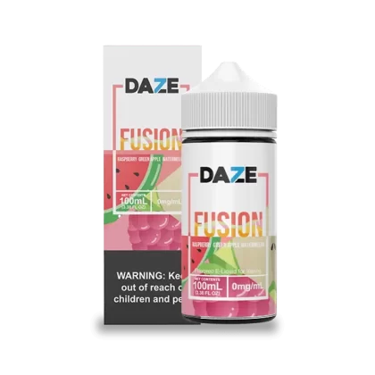 7 Daze Fusion Raspberry Green Apple Watermelon 100ml Vape Juice - Vape Product