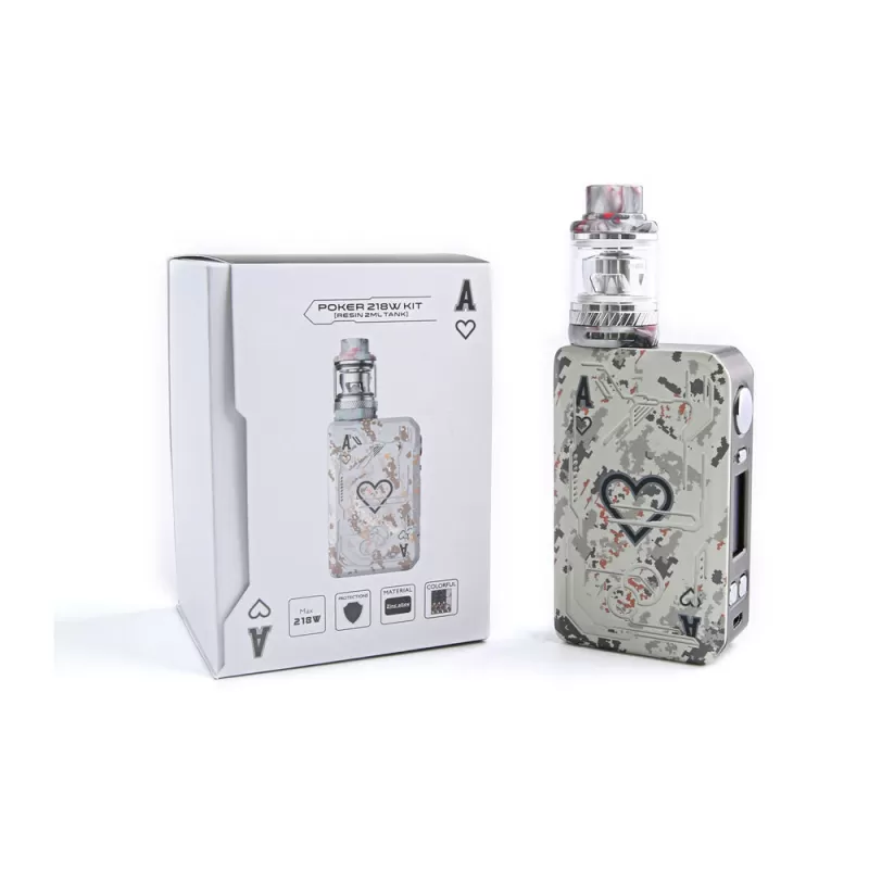 Teslacigs Poker 218 Kit with Resin 2ml Tank - Blue - Image 2