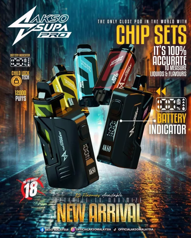 Akso Supa Pro 12000 Puffs - Mango Lime (Kit Set) - Image 3