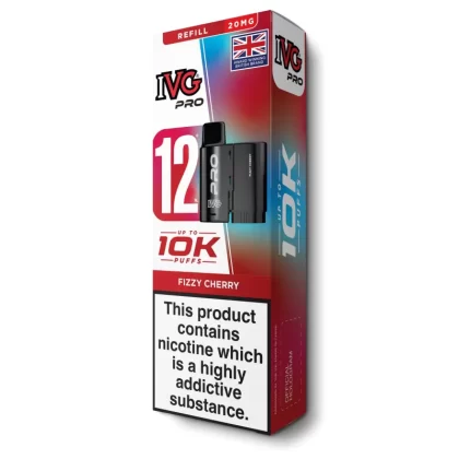 Fizzy Cherry Pro 12 Refill Pod by IVG - Ecigarettedirect Co