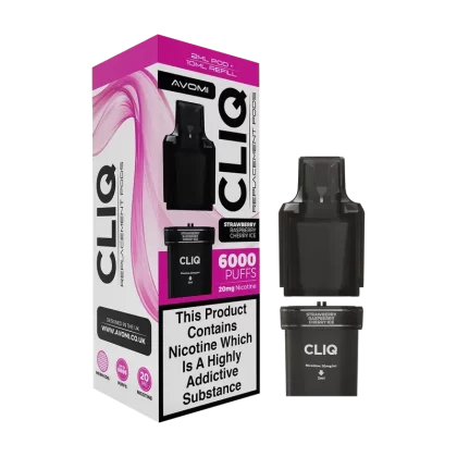Strawberry Raspberry Cherry Avomi Cliq 6000 Refill Pack - Vape Product