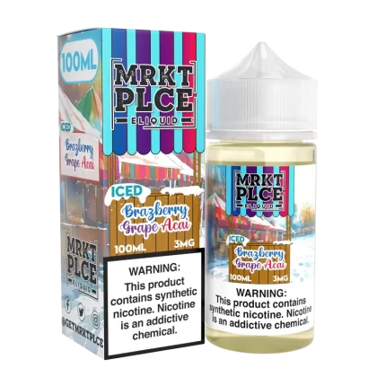 MRKTPLCE - ICED Brazberry Grape Acai - 100ML E-Liquid - 6MG
