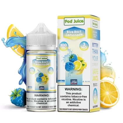 Sale $12.00 – Blue Razz Lemonade by Pod Juice TFN Series 100mL
