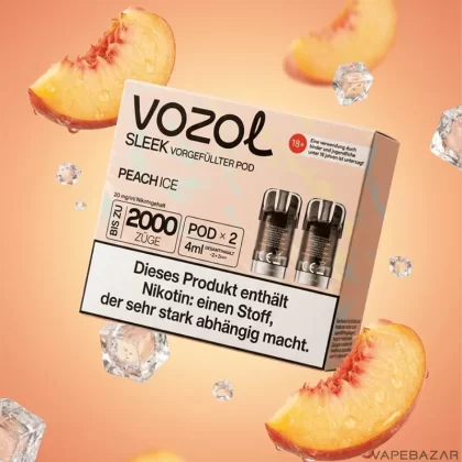 Vozol Sleek Pods – Peach Ice