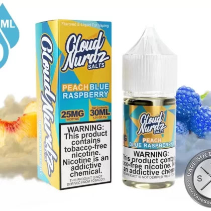 Peach Blue Raspberry by Cloud Nurdz Salts 30ml