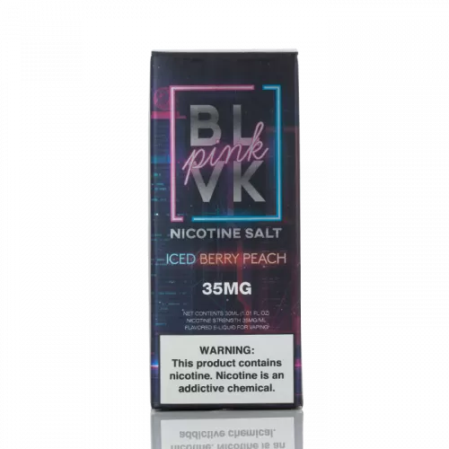 ICED BERRY PEACH SALT – BLVK PINK SERIES – BLVK UNICORN – 30ML - Vape Product, Vape Product - Image 3