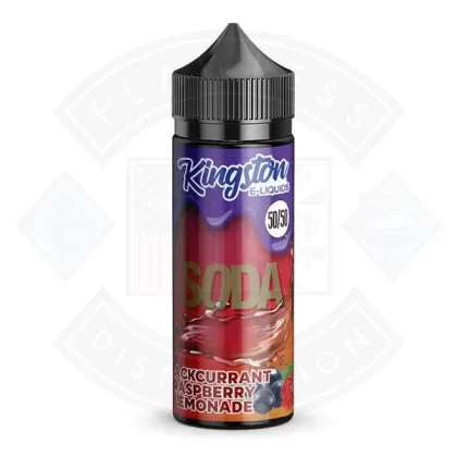 Kingston Soda – Blackcurrant Raspberry Lemonade 0mg 100ml 50/50 Shortfill