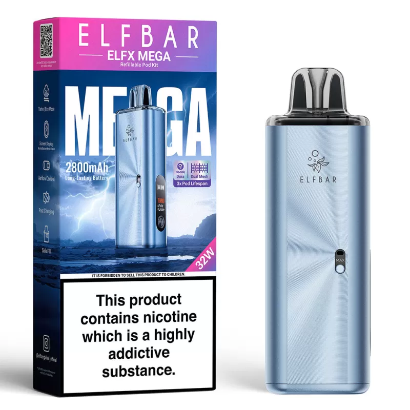 Elf Bar ELFX Mega Pod Vape Kit - Green - Image 3