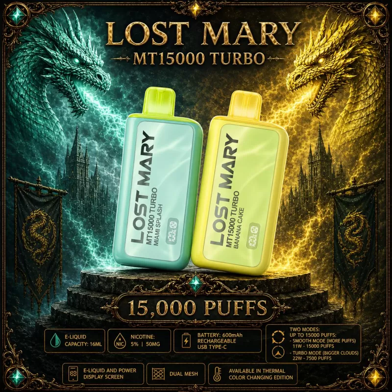 Lost Mary MT15000 Turbo - Green Apple Lime