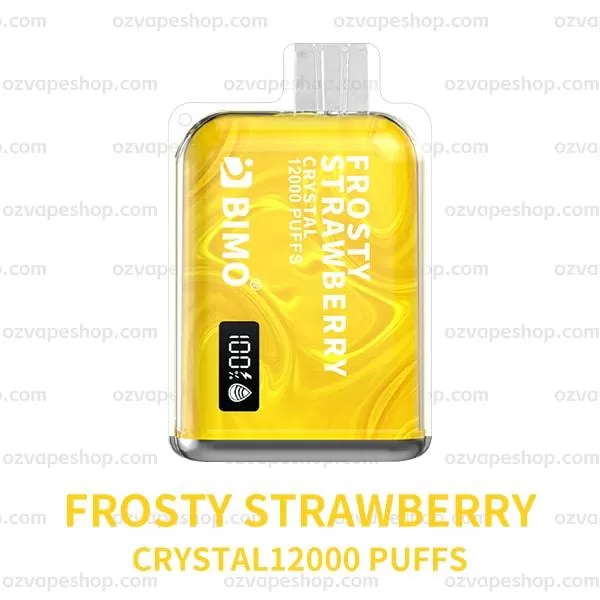 BIMO Crystal 12k Puffs- Frosty Strawberry - Ozvapeone