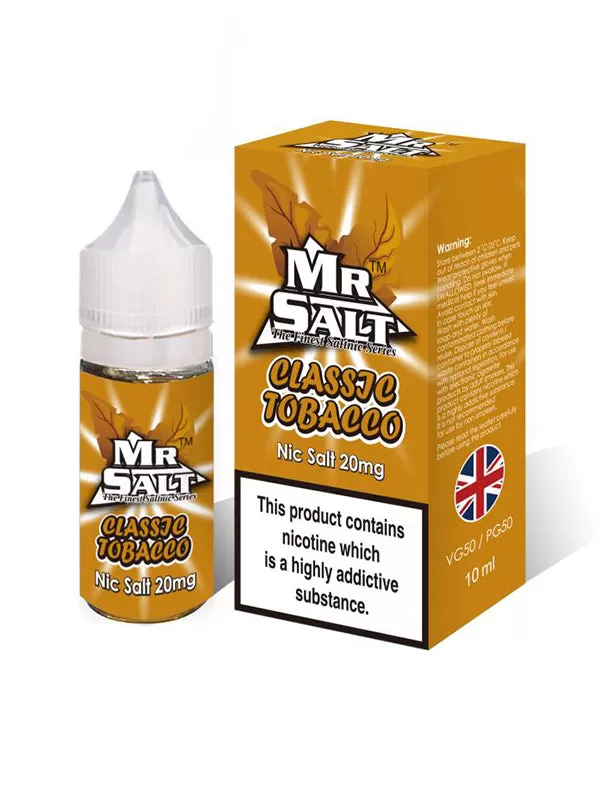 Mr Salt Classic Tobacco Nic Salt E-Liquid - 10mg