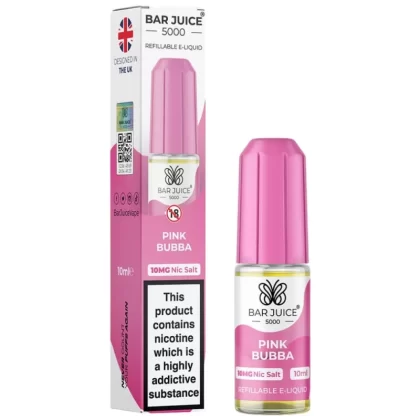 Pink Bubba Nic Salt E-Liquid by Bar Juice 5000 (10ml)