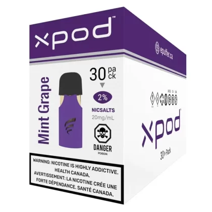 XPOD – Grape Mint Vape PODS 30-PACK
