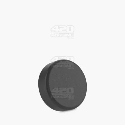Child Resistant | Smooth Push Down & Turn Plastic Caps w/ Teflon Liner | Snap In – Matte Black – 400 Count
