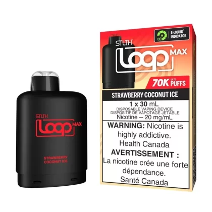 STLTH Loop MAX Strawberry Coconut Ice Disposable Vape Pod