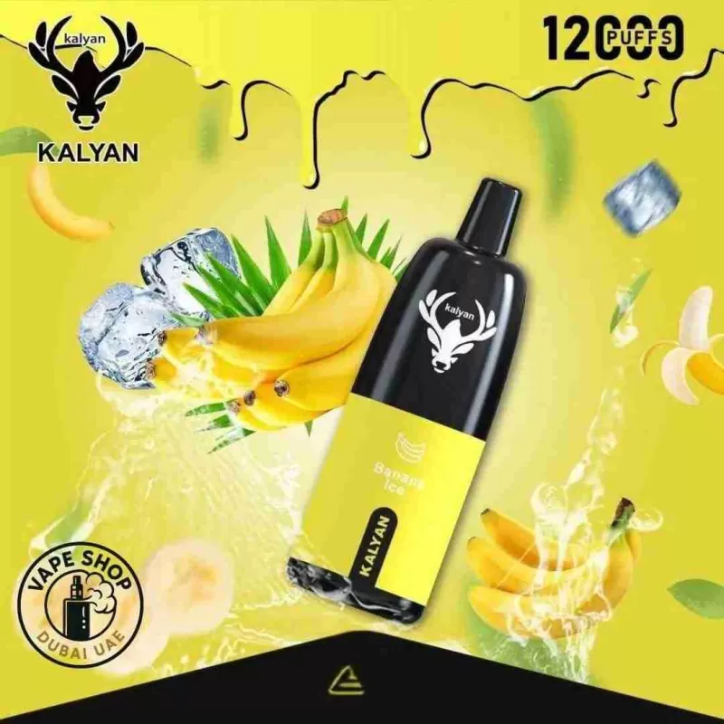 KALYAN Pro 12000 Puffs 50MG Disposable Vape buy in Dubai UAE - Vape Product, BOX OF 10 PCS; Banana Ice, Black Mamba - Image 2