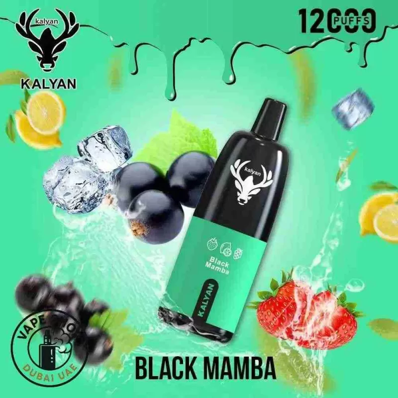 KALYAN Pro 12000 Puffs 50MG Disposable Vape buy in Dubai UAE - Vape Product, BOX OF 10 PCS; Banana Ice, Black Mamba - Image 3