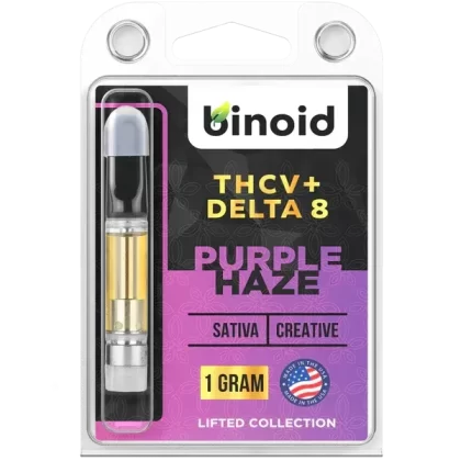 Binoid THCV + DELTA 8 THC Vape Cartridge – Purple Haze
