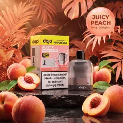 Vaporesso Dojo Blast X Pod Nachfüllbehälter 10ml – Peach – 20mg